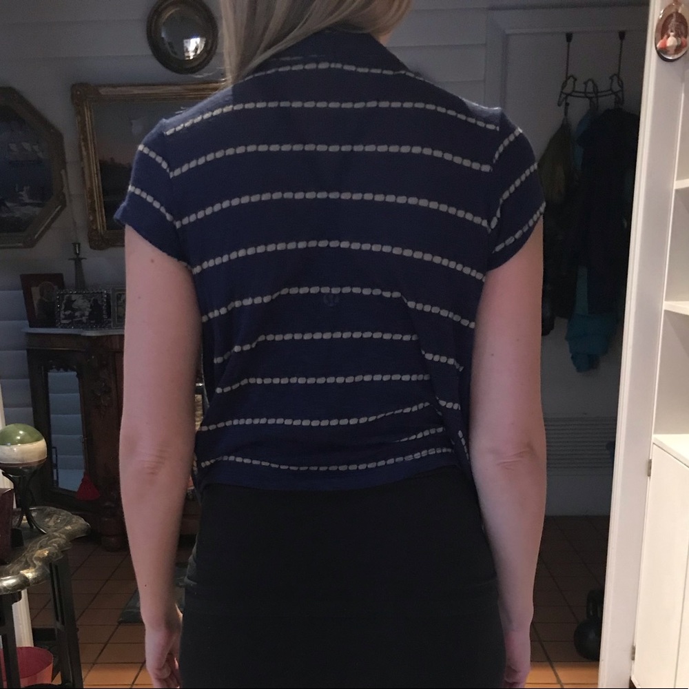 Gorgeous Navy Loop Front Sweater - Picture 2 of 6